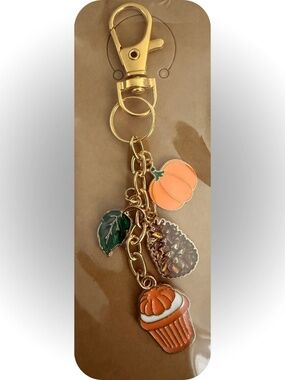 Handmade Fall Charms Keychain